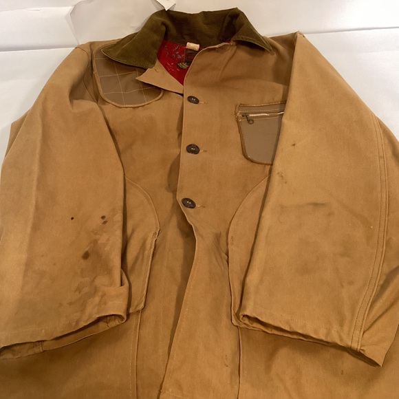 Vintage SafTbak Shooting Bird Hunting Canvas Mens Jacket size 40 made in USA - Picture 10 of 16